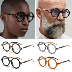 MRCK JACOB Black Full Rim Round Sunglasses