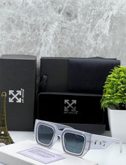 Of-White - Francisco Square-Frame Tinted Sunglasses Luxury - Off-White Eyewear