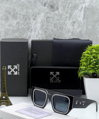 Of-White - Francisco Square-Frame Tinted Sunglasses Luxury - Off-White Eyewear