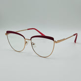 Girls Cat eye fancy Eye Were Frame With Blue Cut Glasees