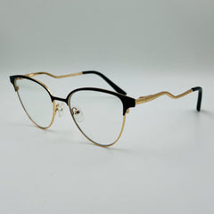 Girls Cat eye fancy Eye Were Frame With Blue Cut Glasees