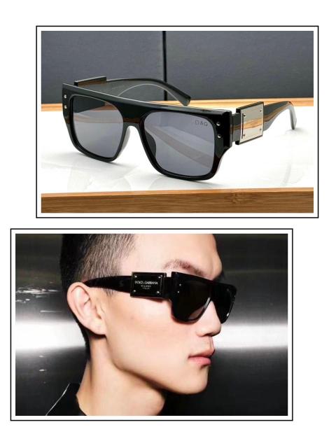 DI&GI BLACK BOLD SUNGLASSES