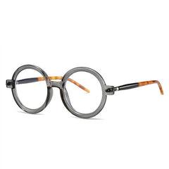 MRCK JACOB Black Full Rim Round Sunglasses