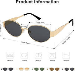 SEE-LINE Oval Sunglasses for Women & Men