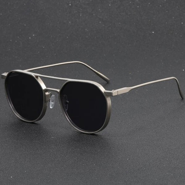 MRCK JACOB METALLIC SUNGLASSES (GOLD FRAME BLACK SHADES)