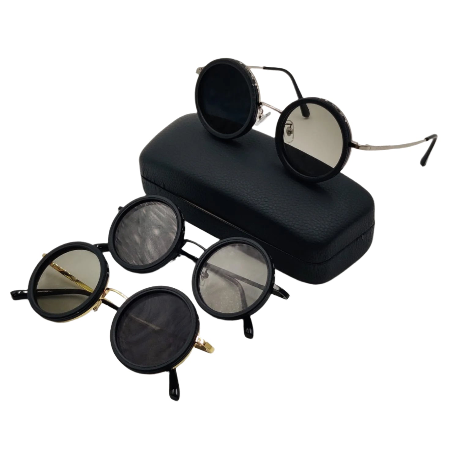 Rounded Polarized Glasses Adjustable  Sunglasses