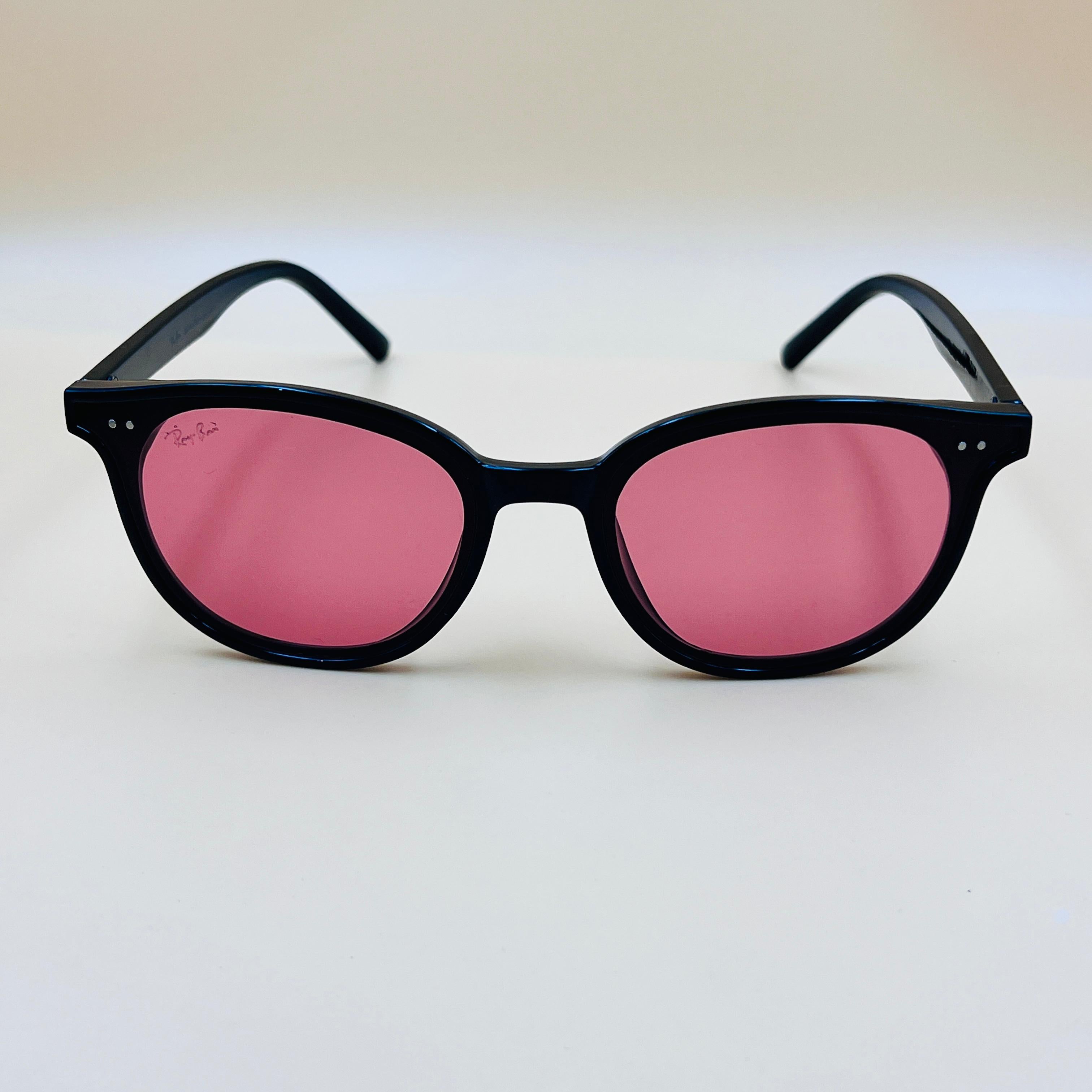 RB PINK ROUND SUNGLASSES