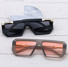 MRCK  JACOB   Rectangle Orange / Blue   Professor Trump Sunglasses For Men And Women