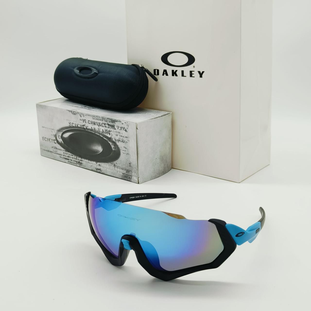 OKLI 0094001 CRICKET EDITION✅✅ SPORTS SUNGLASSES AQUA MURCURY