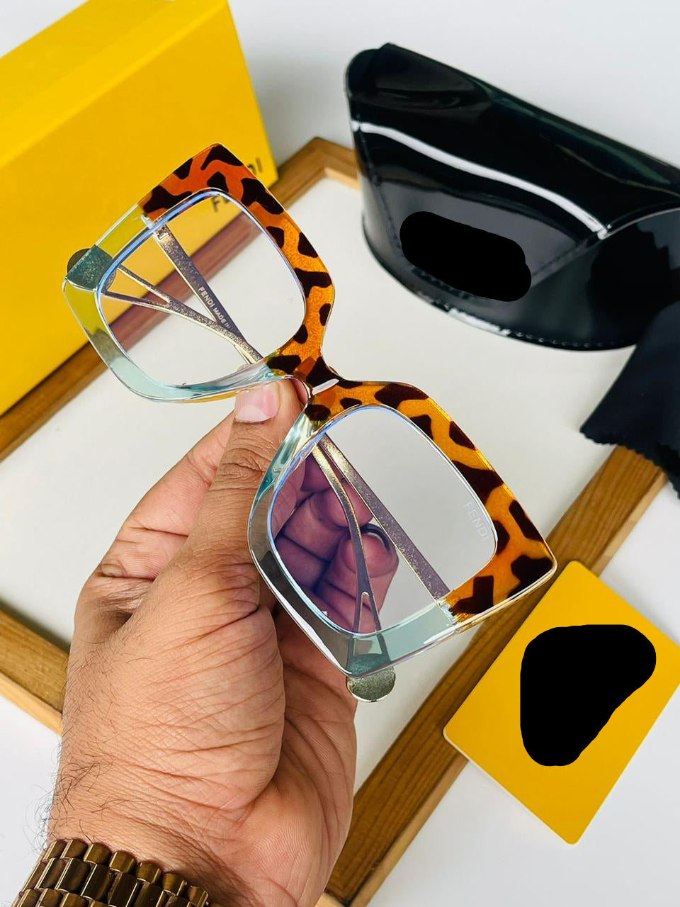 FENDEE Oversized Blue Light Glasses for Women