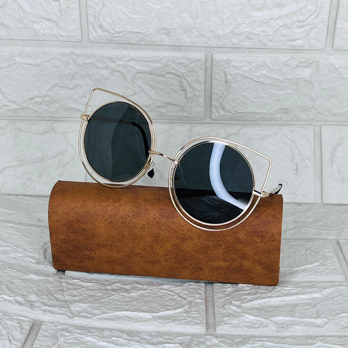 Stylish Cat-eye Round UV Protected Sunglasses For Women