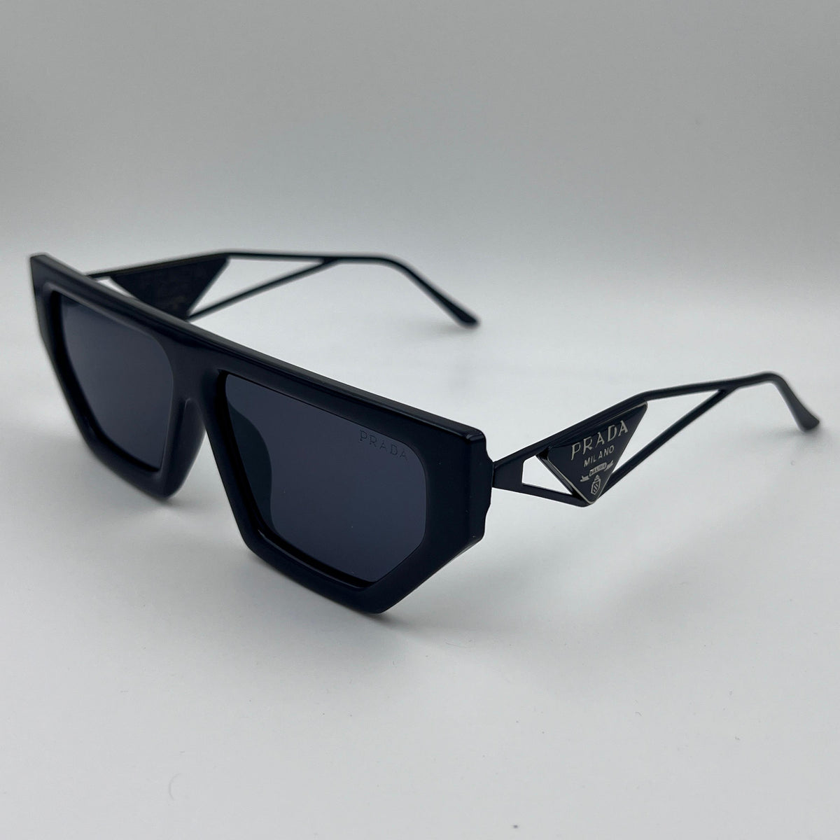 PRD 6083 Black Frame Black Shade Premium Quality Unisex Sunglass  53 19-143