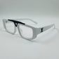 PURE WHITE/BLACK SUNGLASSES FRAME BOLD LOOK