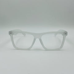 DEEOR MATTE WHITE SQUARE SUNGLASSES FRAME