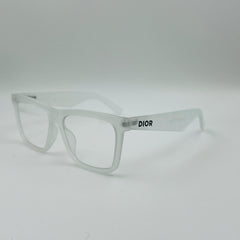 DEEOR MATTE WHITE SQUARE SUNGLASSES FRAME