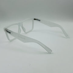 DEEOR MATTE WHITE SQUARE SUNGLASSES FRAME