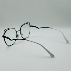 Girls Purple-Black Glasses    With blue cut glasses