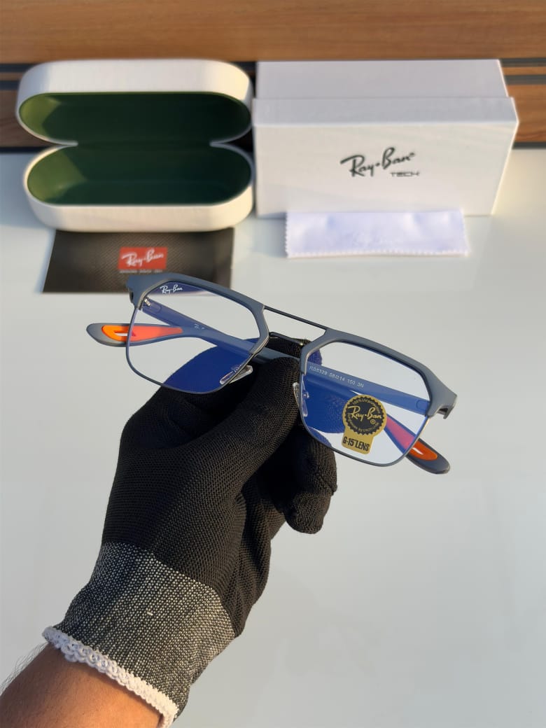R-B Gray Tech Blue ray Lens Eyeglasses – Sleek & Modern Design