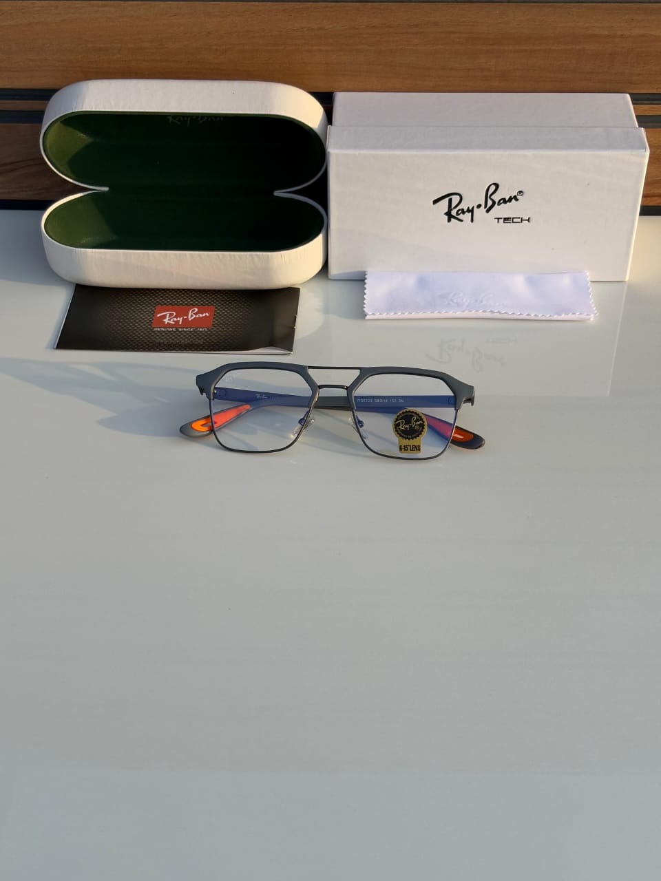 R-B Gray Tech Blue ray Lens Eyeglasses – Sleek & Modern Design