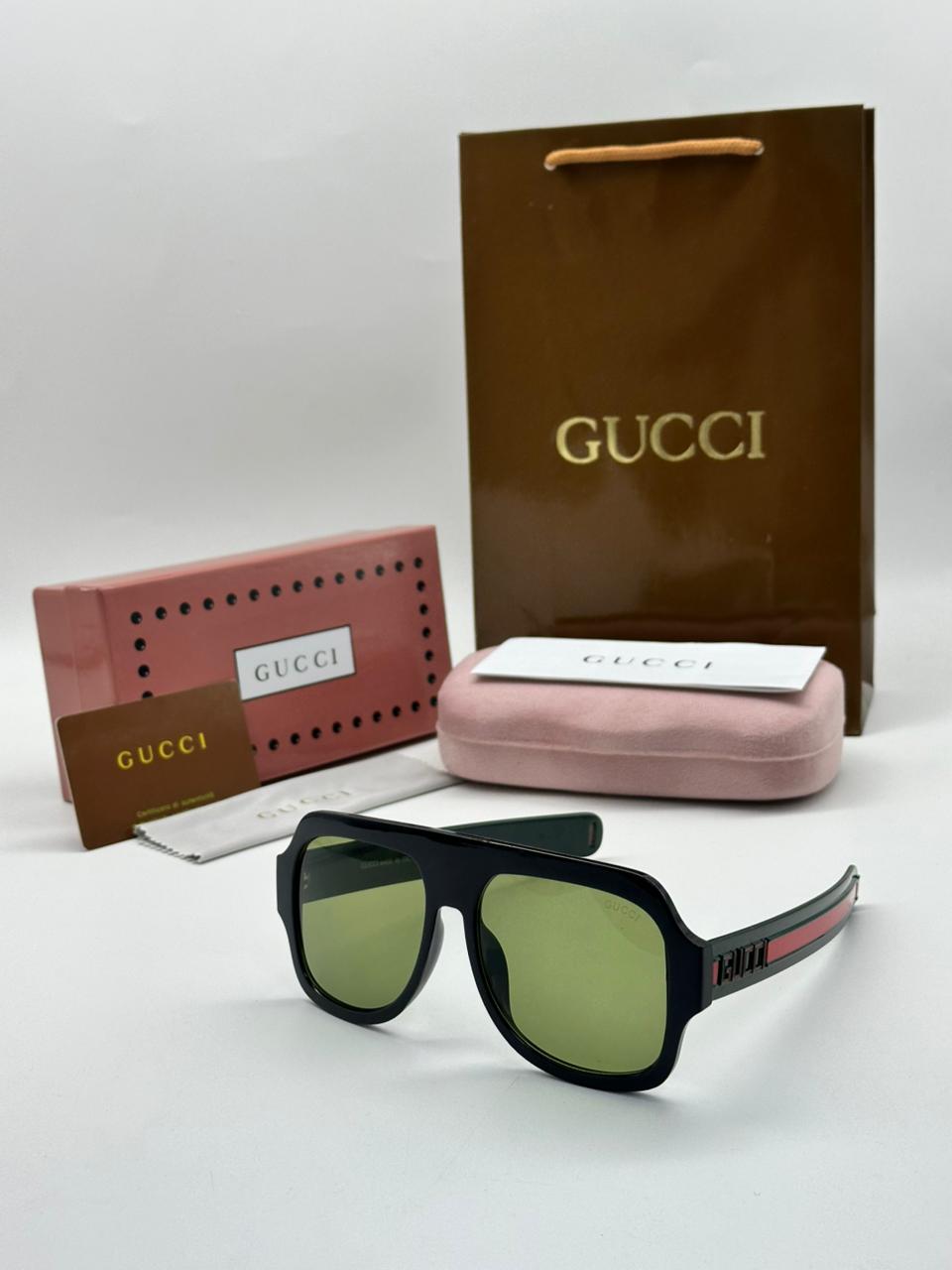 Guchi Stylish Oversize Square Sunglasses for Men Women-FunkyTradition