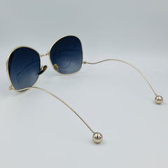 Woman Metal Ball  High Quality UV Sunglasses
