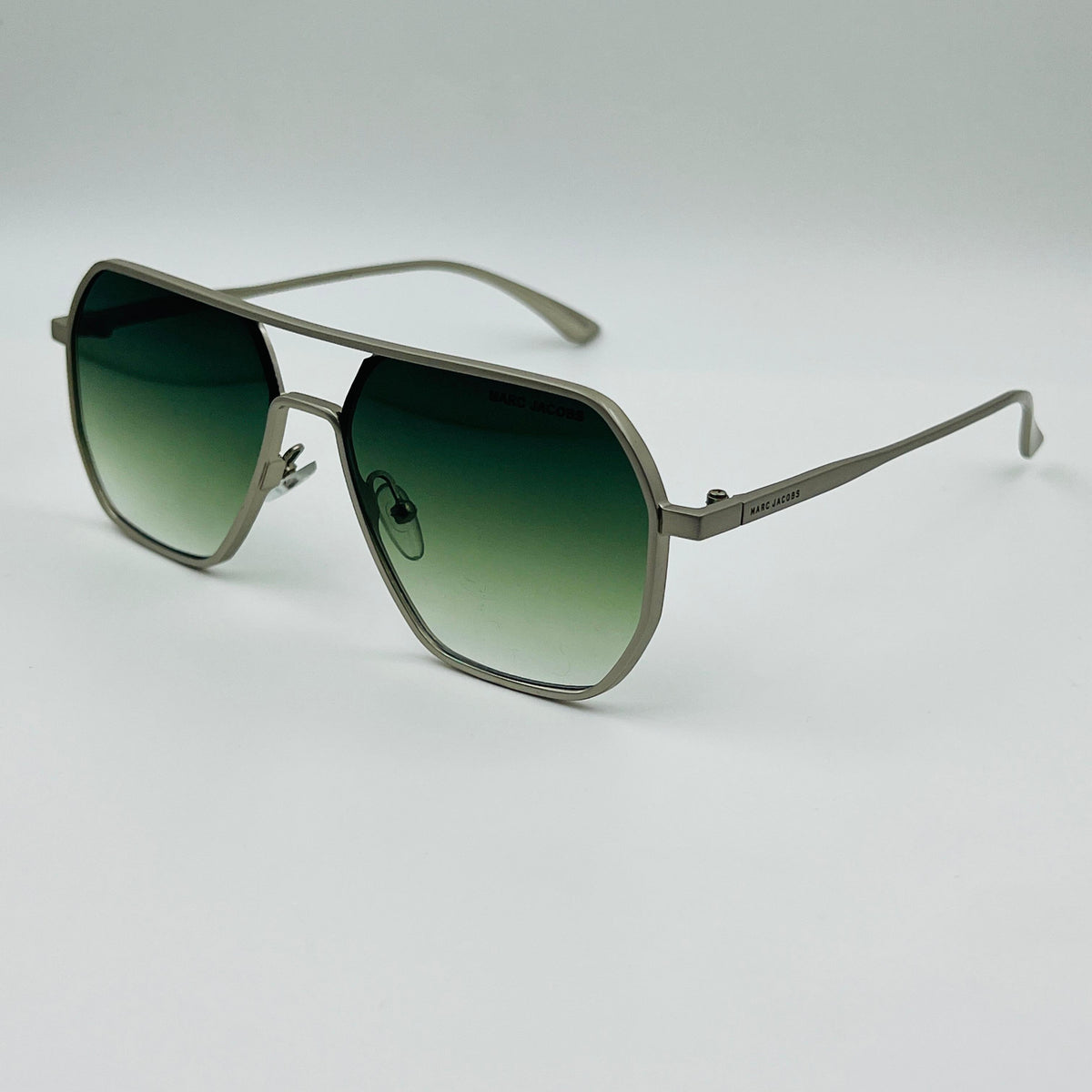 MRCK JACOB SILVER METALIC MATTE SUNGLASSES