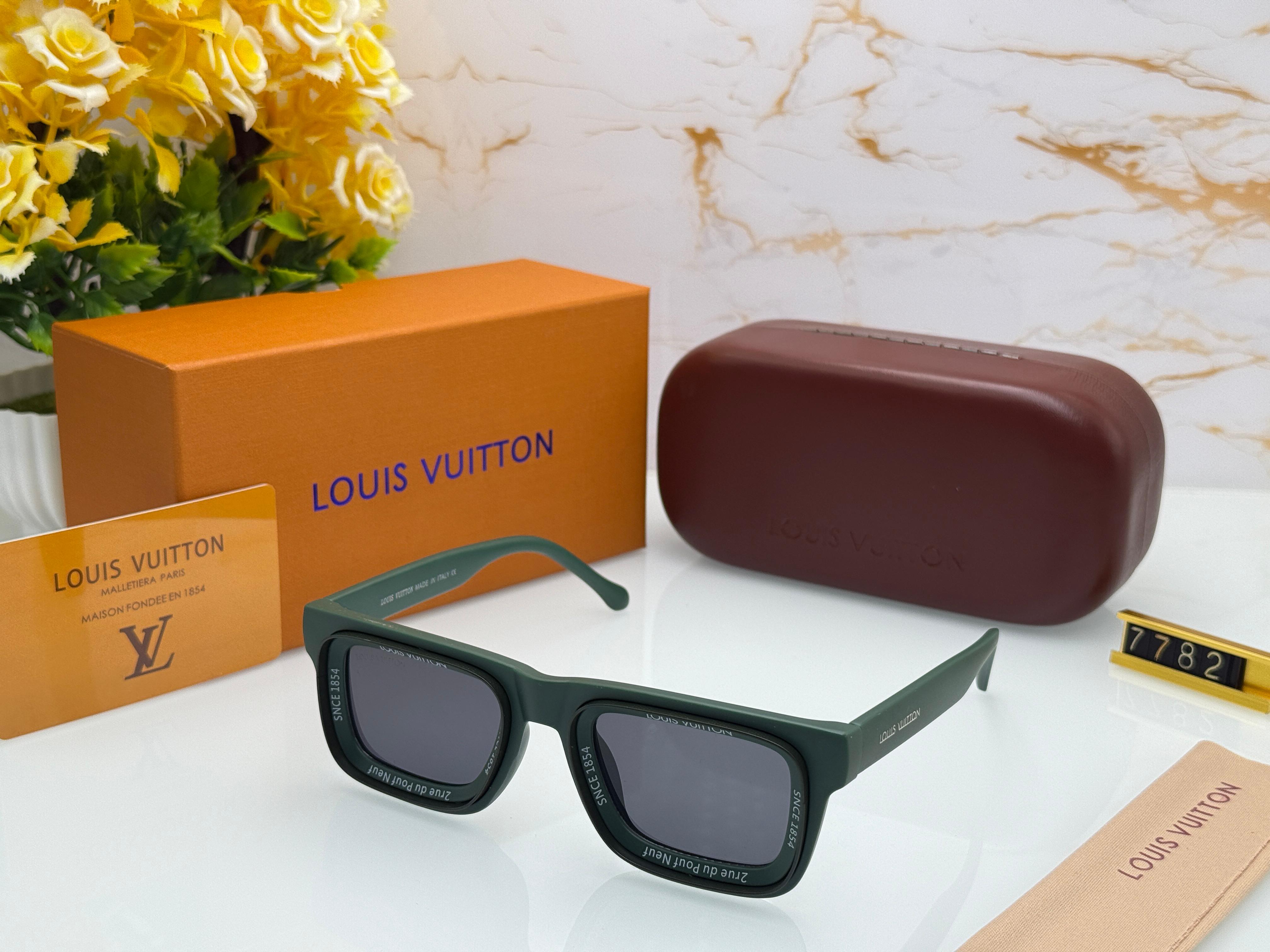 L.V. NEW 7782  Super Vision Square Sunglasses