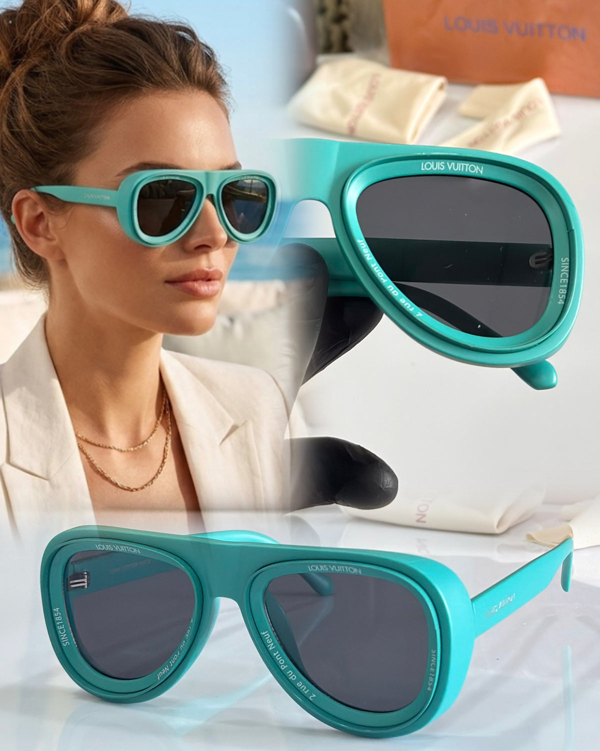 L.V. AVIATOR PRIMIUM SUNGLASSES BOLD SIZE