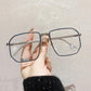 Unique Oversized Haxa Anti-blue Light Eyeglasses For Men And Women Fashion Square Computer Clear Glasses Frame