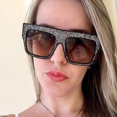 Guchii 9621 Glitter Oversized  Sunglasses